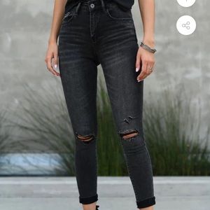 Black Risen skinny jeans